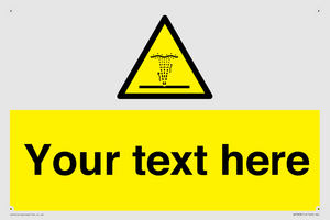 Custom warning geyser water jet